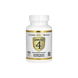 California Gold Nutrition, Immune 4, Suplemento de refuerzo inmunitario, 60 cápsulas vegetales