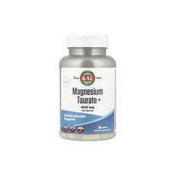 KAL, Taurato de magnesio y más, 400 mg, 90 comprimidos (200 mg por comprimido)