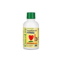 ChildLife Essentials, Calcio líquido con magnesio, Sabor a naranja natural, 474 ml (16 oz. líq.)