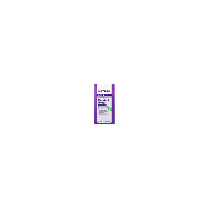 Natrol, Fórmula avanzada con melatonina para dormir, Time Release, 10 mg, 100 comprimidos