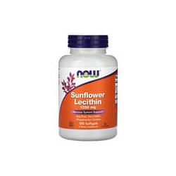 NOW Foods, Lecitina de girasol, 1200 mg, 100 cápsulas blandas