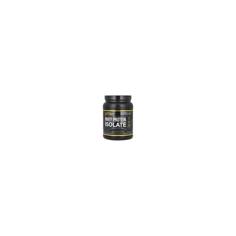 California Gold Nutrition, Sport, Aislado de proteína de suero de leche, Sin sabor, 454 g (1 lb)