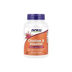 NOW Foods, Colina e inositol, 100 cápsulas vegetales