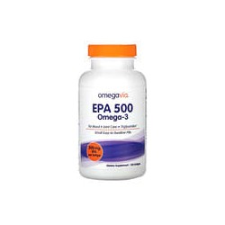 OmegaVia, EPA 500, Omega-3, 500 mg, 120 cápsulas blandas
