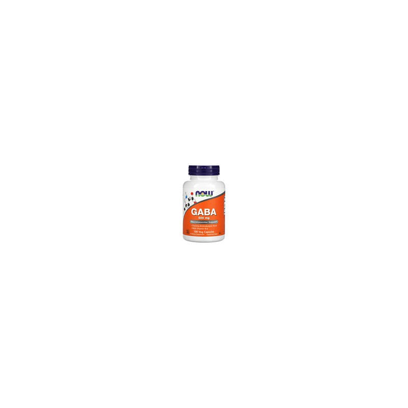 NOW Foods, GABA con vitamina B6, 500 mg, 100 cápsulas vegetales