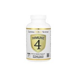 California Gold Nutrition, Inmune 4, Refuerzo para el sistema inmunitario, 180 cápsulas vegetales