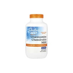 Doctor's Best, Glucosamina, condroitina y MSM, 360 cápsulas