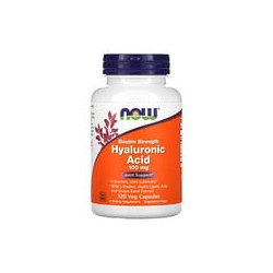 NOW Foods, Ácido hialurónico, Doble acción, 100 mg, 120 cápsulas vegetales