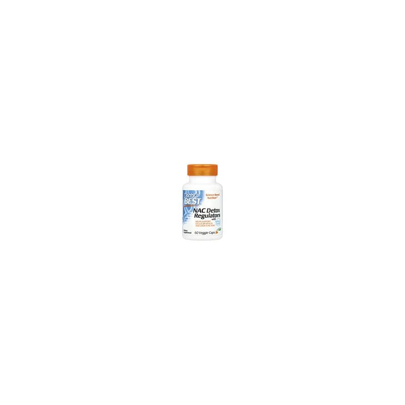 Doctor's Best, Reguladores desintoxicantes de NAC con Seleno Excell®, 60 cápsulas vegetales