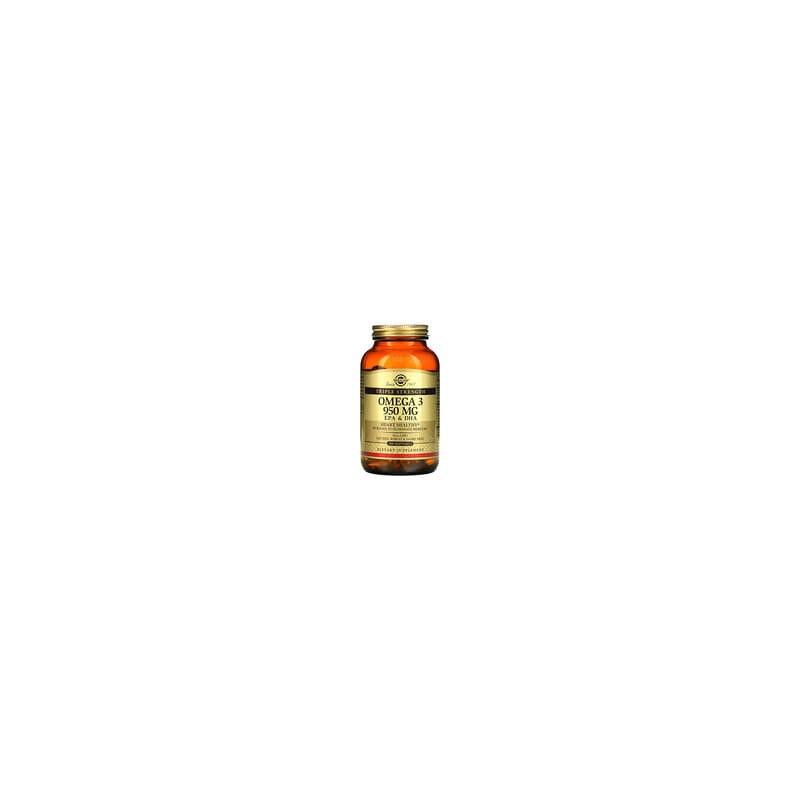 Solgar, Omega-3, EPA y DHA, Concentración triple, 950 mg, 100 cápsulas blandas