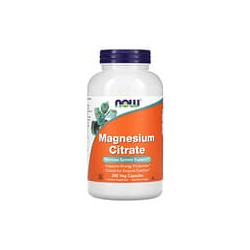 NOW Foods, Citrato de magnesio, 240 cápsulas vegetales