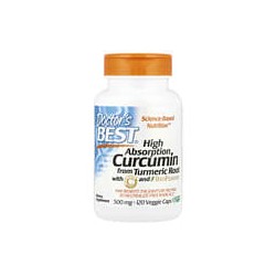 Doctor's Best, Curcumina de alta absorción, 120 cápsulas vegetales