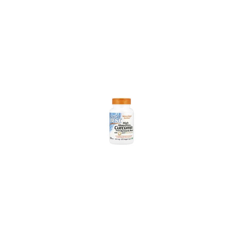Doctor's Best, Curcumina de alta absorción, 120 cápsulas vegetales