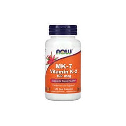 NOW Foods, MK-7 Vitamina K-2 , 100 mcg, 120 cápsulas vegetales