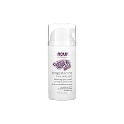 NOW Foods, Solutions, Progesterona proveniente del ñame, Crema equilibrante para la piel, Lavanda calmante, 85 g (3 oz)
