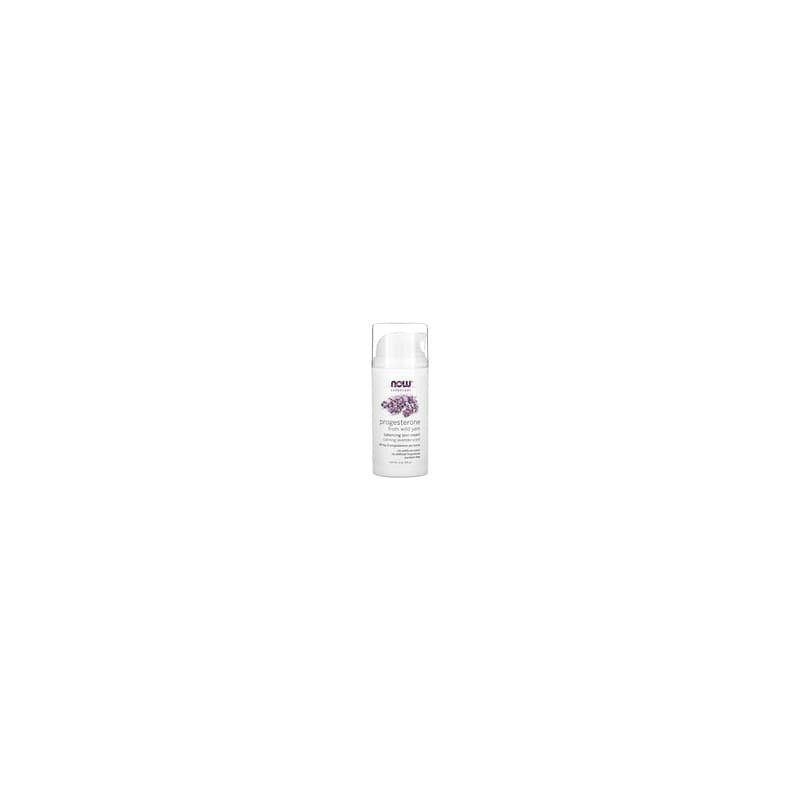NOW Foods, Solutions, Progesterona proveniente del ñame, Crema equilibrante para la piel, Lavanda calmante, 85 g (3 oz)