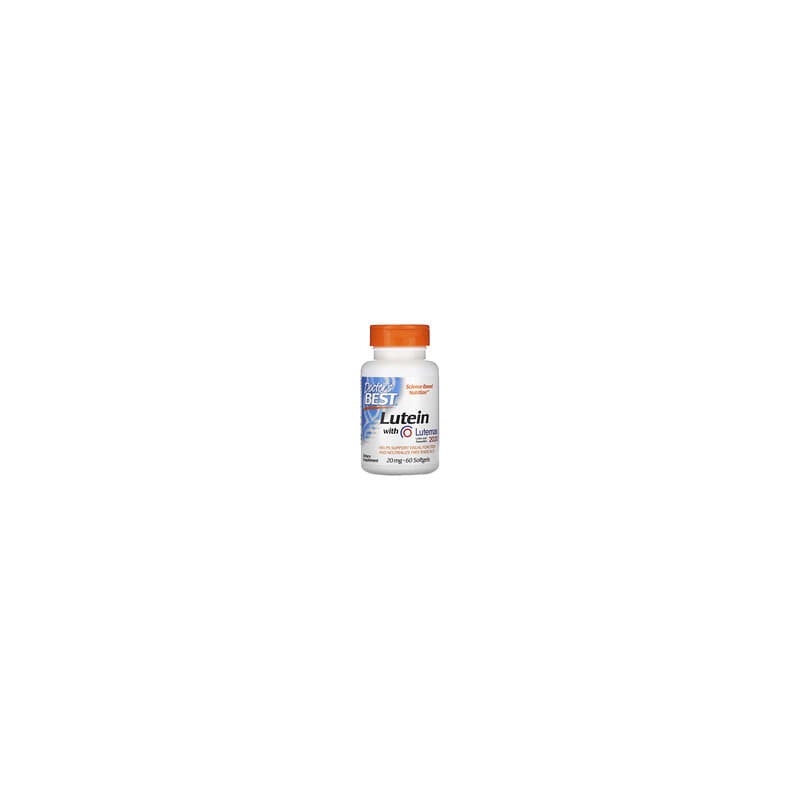 Doctor's Best, Luteína con Lutemax 2020, 20 mg, 60 cápsulas blandas