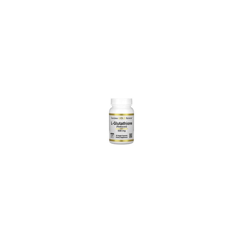 California Gold Nutrition, L-glutatión (reducido), 500 mg, 30 cápsulas vegetales