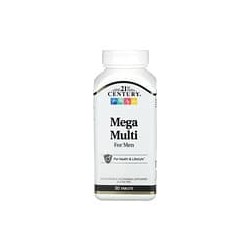 21st Century, Suplemento megamultivitamínico para hombres, 90 comprimidos