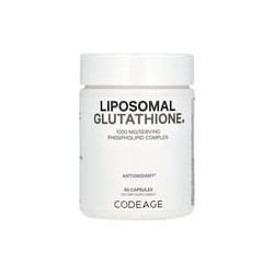 Codeage, Glutatión liposomal, 1000 mg, 60 cápsulas (500 mg por cápsula)
