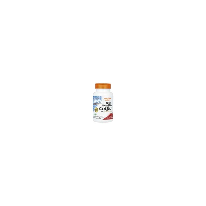 Doctor's Best, CoQ10 de alta absorción con BioPerine®, 100 mg, 120 cápsulas vegetales
