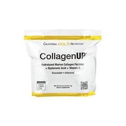 California Gold Nutrition, CollagenUP®, Péptidos de colágeno marino hidrolizado con ácido hialurónico y vitamina C, Sin sabor, 1