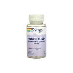 Solaray, Monolaurina, 500 mg, 60 cápsulas vegetales