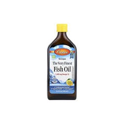 Carlson, El mejor aceite de pescado noruego, sabor a limón natural, 16,9 oz (500 ml)