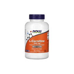 NOW Foods, L-carnitina, 1000 mg, 100 comprimidos