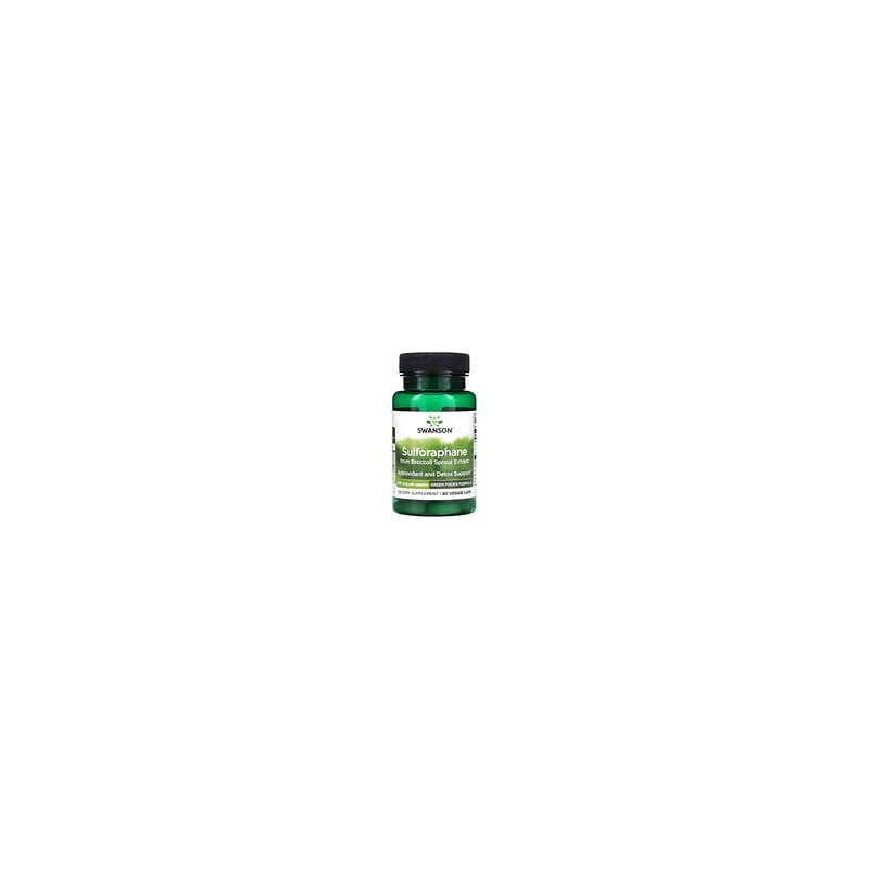 Swanson, Sulforafano proveniente del extracto de brote de brócoli, 400 mcg, 60 cápsulas vegetales