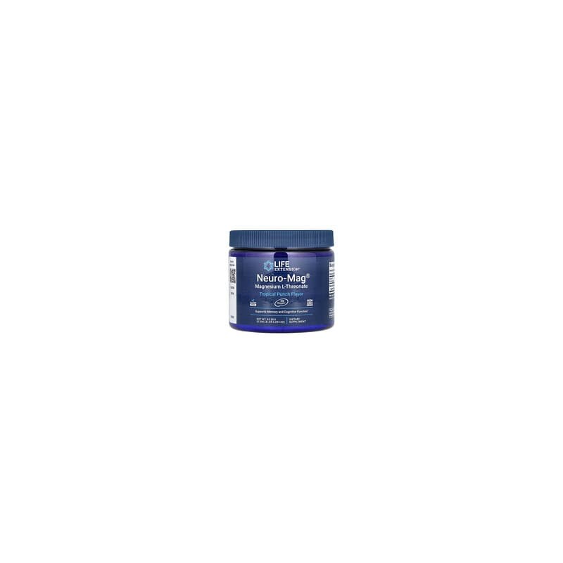Life Extension, L-treonato de magnesio Neuro-Mag, Ponche tropical, 93,35 g (3293 oz)