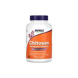 NOW Foods, Quitosano, 500 mg, 240 cápsulas vegetales
