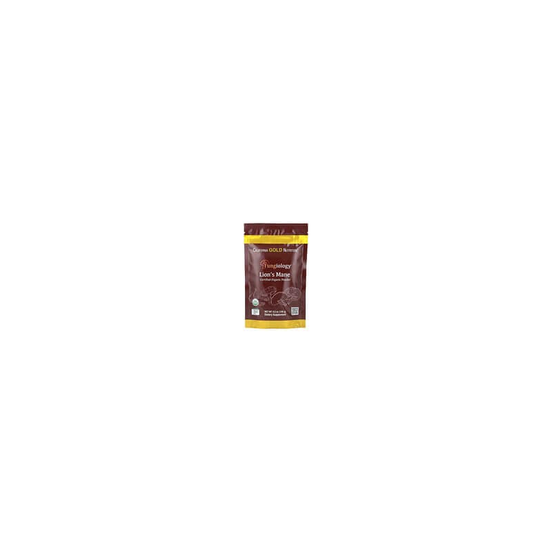 California Gold Nutrition, Fungiology®, Melena de león orgánico certificado en polvo, 120 g (4,2 oz)
