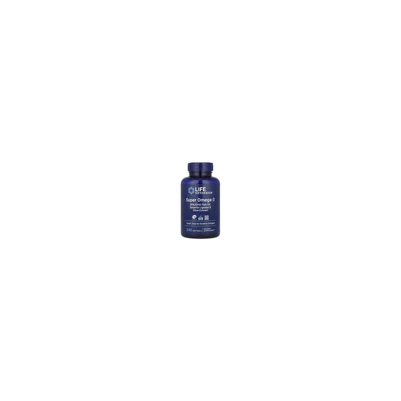 Life Extension, Super omega-3, 240 cápsulas blandas