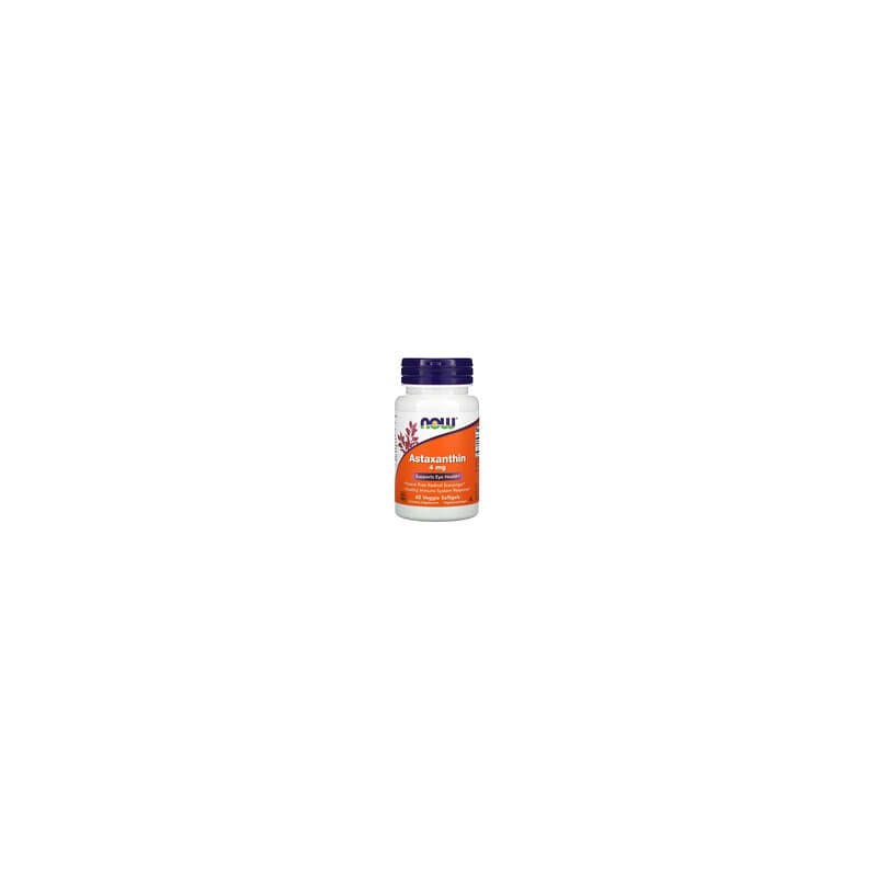 NOW Foods, Astaxantina, 4 mg, 60 cápsulas blandas vegetales