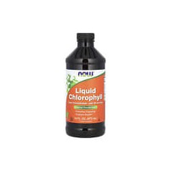 NOW Foods, Clorofila líquida, Sabor natural a menta, 473 ml (16 oz. líq.)