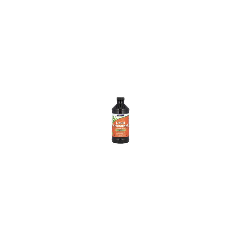 NOW Foods, Clorofila líquida, Sabor natural a menta, 473 ml (16 oz. líq.)
