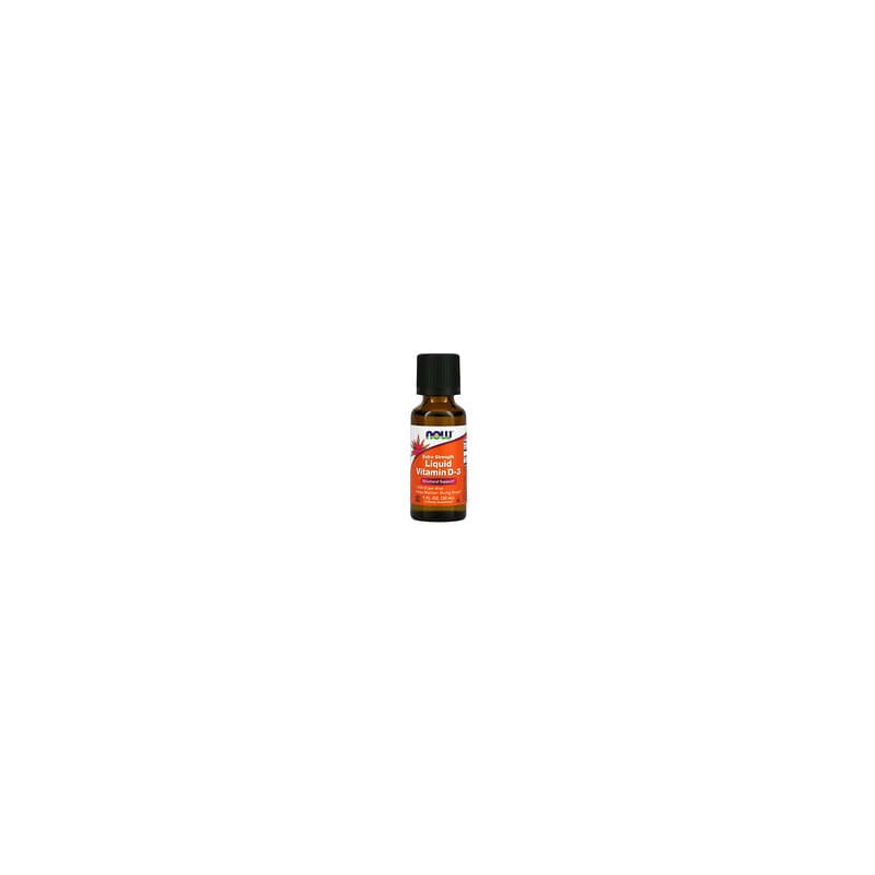 NOW Foods, Vitamina D3 líquida, Concentración extra, 1000 UI, 30 ml (1 oz. líq.)