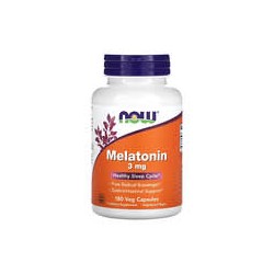 NOW Foods, Melatonina, 3 mg, 180 cápsulas vegetales