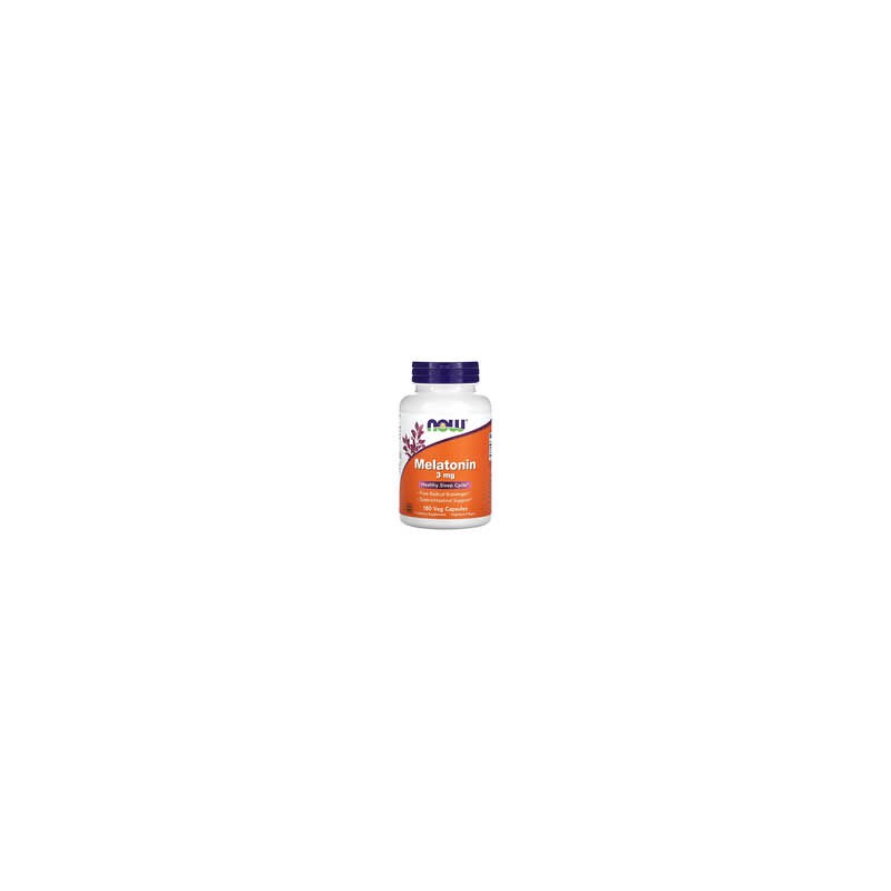 NOW Foods, Melatonina, 3 mg, 180 cápsulas vegetales