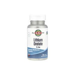 KAL, Orotato de litio, 5 mg, 120 cápsulas vegetales
