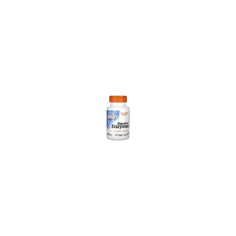 Doctor's Best, Enzimas digestivas, 90 cápsulas vegetales