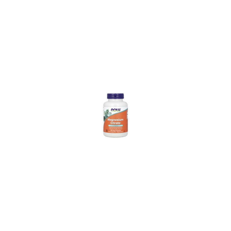 NOW Foods, Citrato de magnesio, 120 cápsulas vegetales