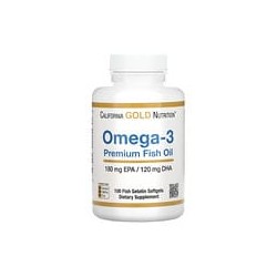 California Gold Nutrition, Aceite de pescado prémium con omega-3, 100 cápsulas blandas de gelatina de pescado