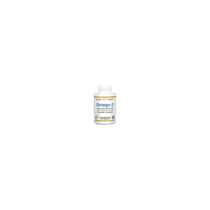 California Gold Nutrition, Aceite de pescado prémium con omega-3, 100 cápsulas blandas de gelatina de pescado