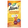 Nature's Way, Alive!, Suplemento multivitamínico masticable para niños, Naranja y baya, 120 comprimidos masticables