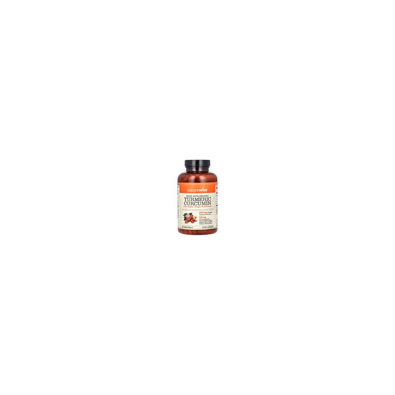 NatureWise, Curcumina de cúrcuma orgánica, 180 cápsulas veganas
