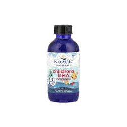 Nordic Naturals, Children's DHA, DHA para niños, 1 a 6 años, Fresa, 530 mg, 119 ml (4 oz. líq.) (530 mg por cada 1/2 cdta.)