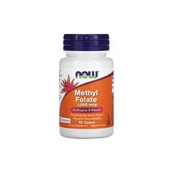 NOW Foods, Metilfolato, 1000 mcg, 90 comprimidos