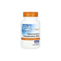 Doctor's Best, Glucosamina, condroitina y MSM con OptiMSM, 120 cápsulas vegetales